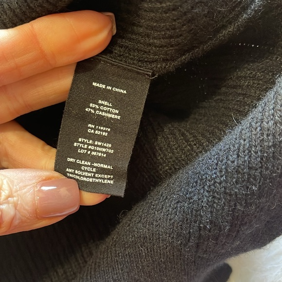 Helmut Lang Black Cashmere Blend Sweater - Picture 6 of 7
